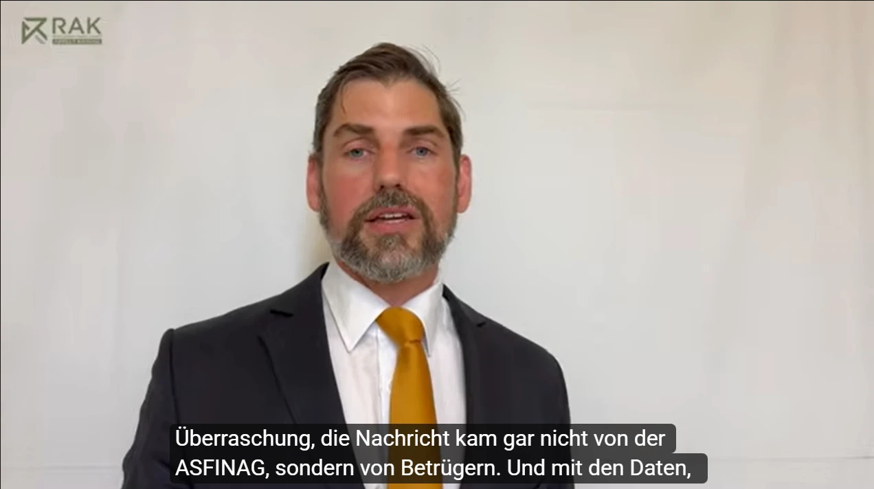 ASFINAG Phishing Betrug